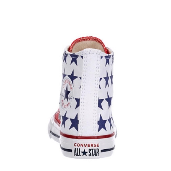 ‼️FIRM‼️ nib size 12 converse Chuck Taylor American flag stars stripes hi tops - Picture 4 of 8